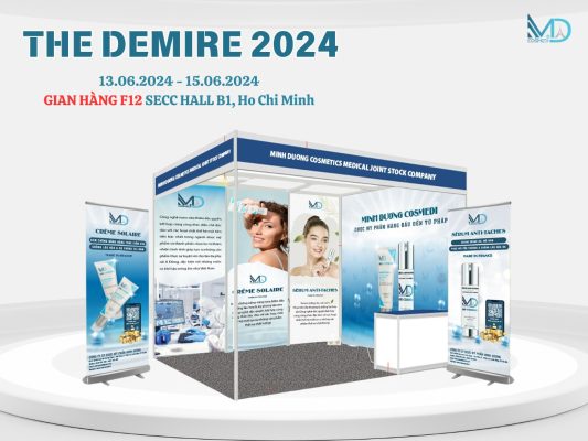 Gian hàng MD Cosmedi Việt Nam tại Hội nghị khoa học thẩm mỹ quốc tế Demire 2024