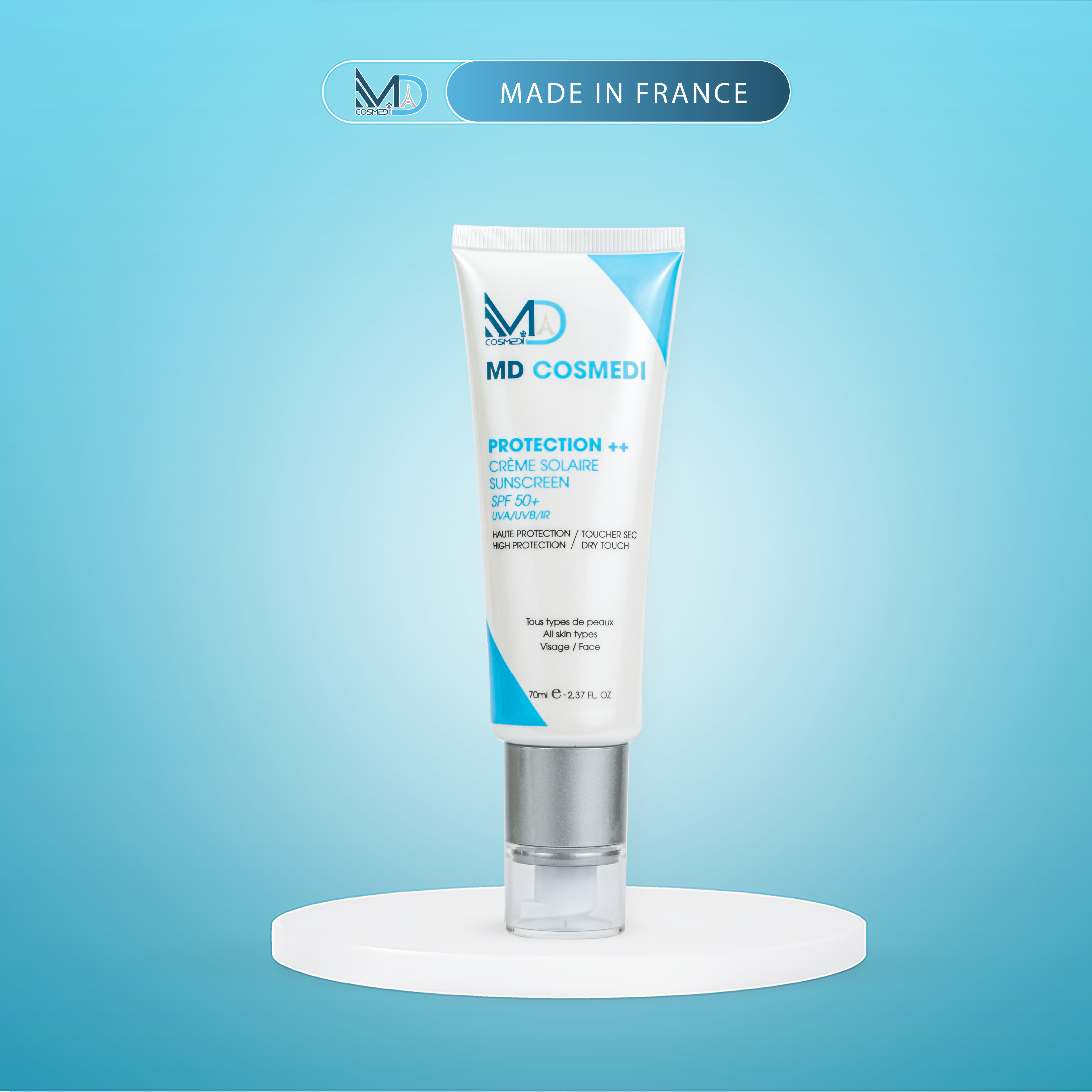 Kem chống nắng nâng tone, kiềm dầu, cấp ẩm, chống lão hóa MD Cosmedi Crème Solaire