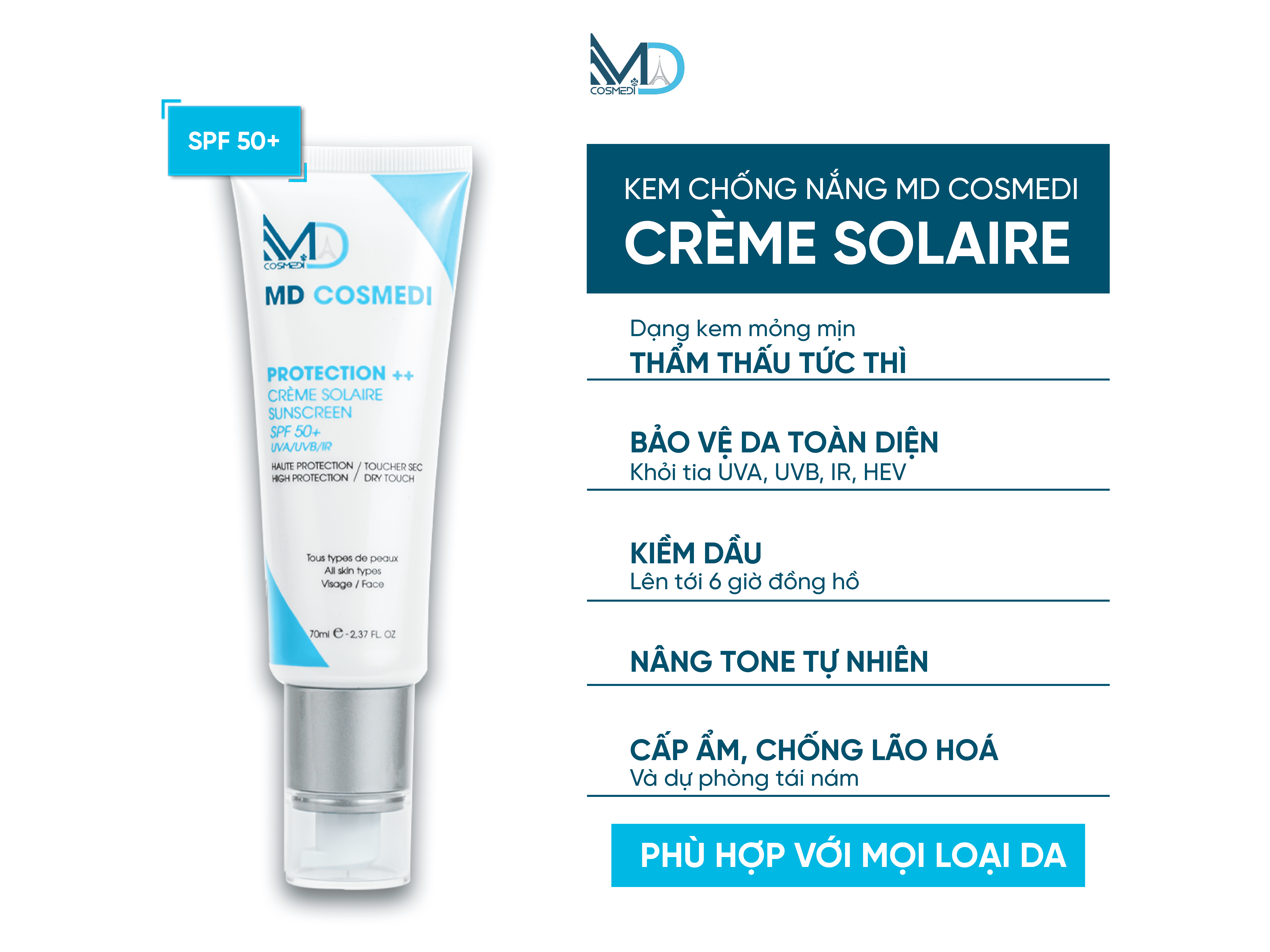 KEM CHỐNG NẮNG CHO LÀN DA SẠM NÁM