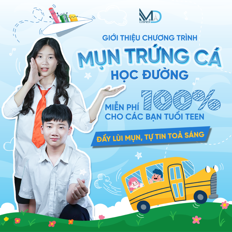 Mụn trứng cá học đường – Đẩy lùi mụn, tự tin tỏa sáng