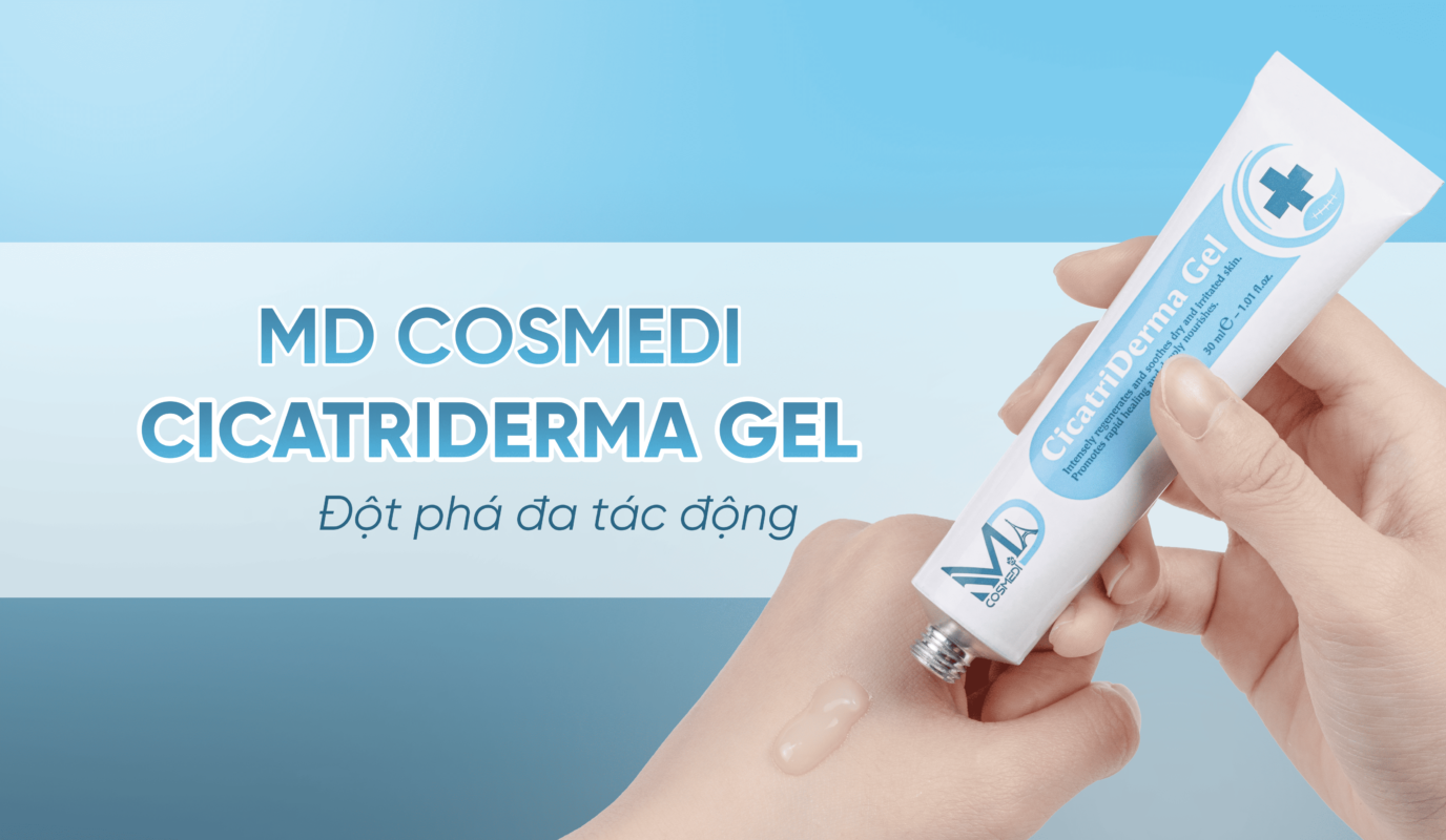 Đột phá đa tác động với Gel trị sẹo MD Cosmedi Cicatriderma Gel